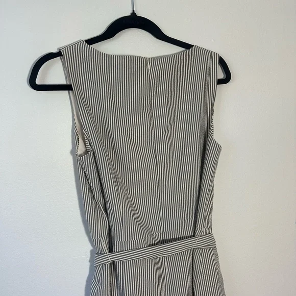 Anne Klein Black and White Striped Mini Dress - Picture 6 of 7